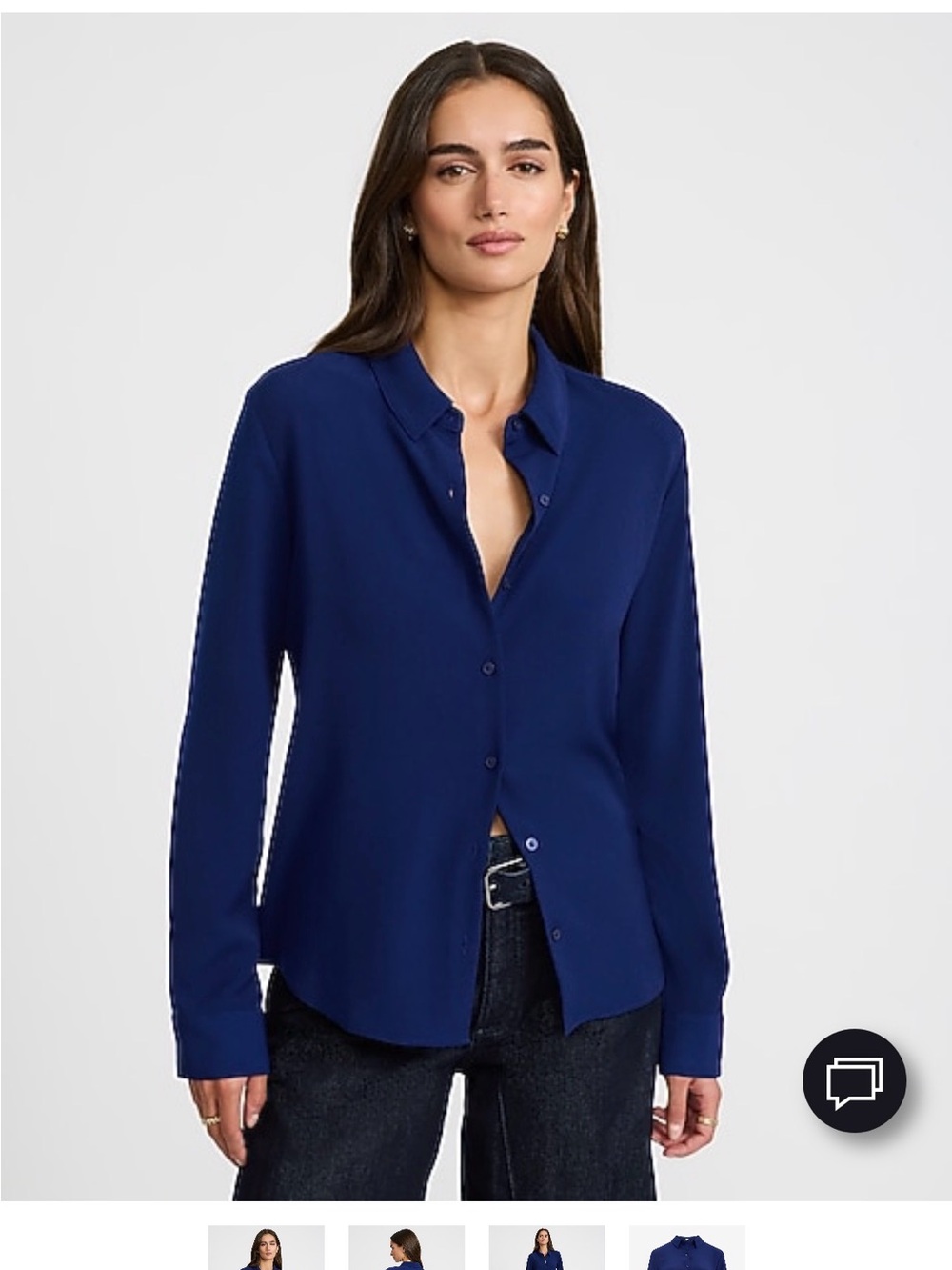 Express Navy Button-Down Portofino Shirt